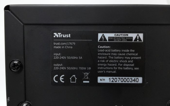 Trust Uninterrupted Power Supply (UPS) 1300VA - Image 3