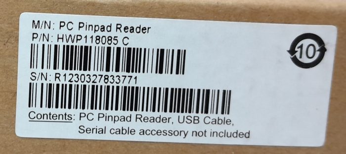 Gemalto PC Pinpad Reader Barclays USB Smart Card Reader Terminal HWP118085C - Image 3