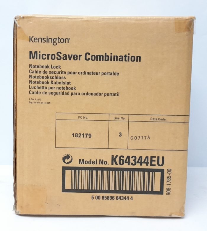 Kensington Combination Lock K63444EU - Box Of 5 - Image 3