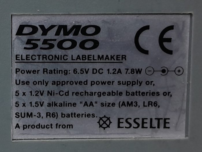 Dymo Electronic Label Maker 5500 - Image 3