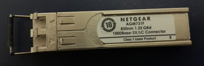 Netgear 48 Port Gigabit Stackable Smart Switch Prosafe GS748TS With Netgear AGM731F Connector - Image 4