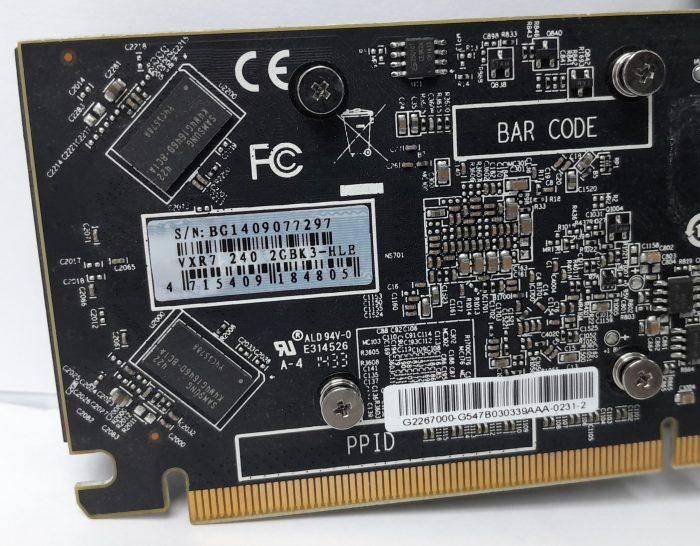 VTX Graphics Card VXR7 240 2GBK3-HLB - Image 3