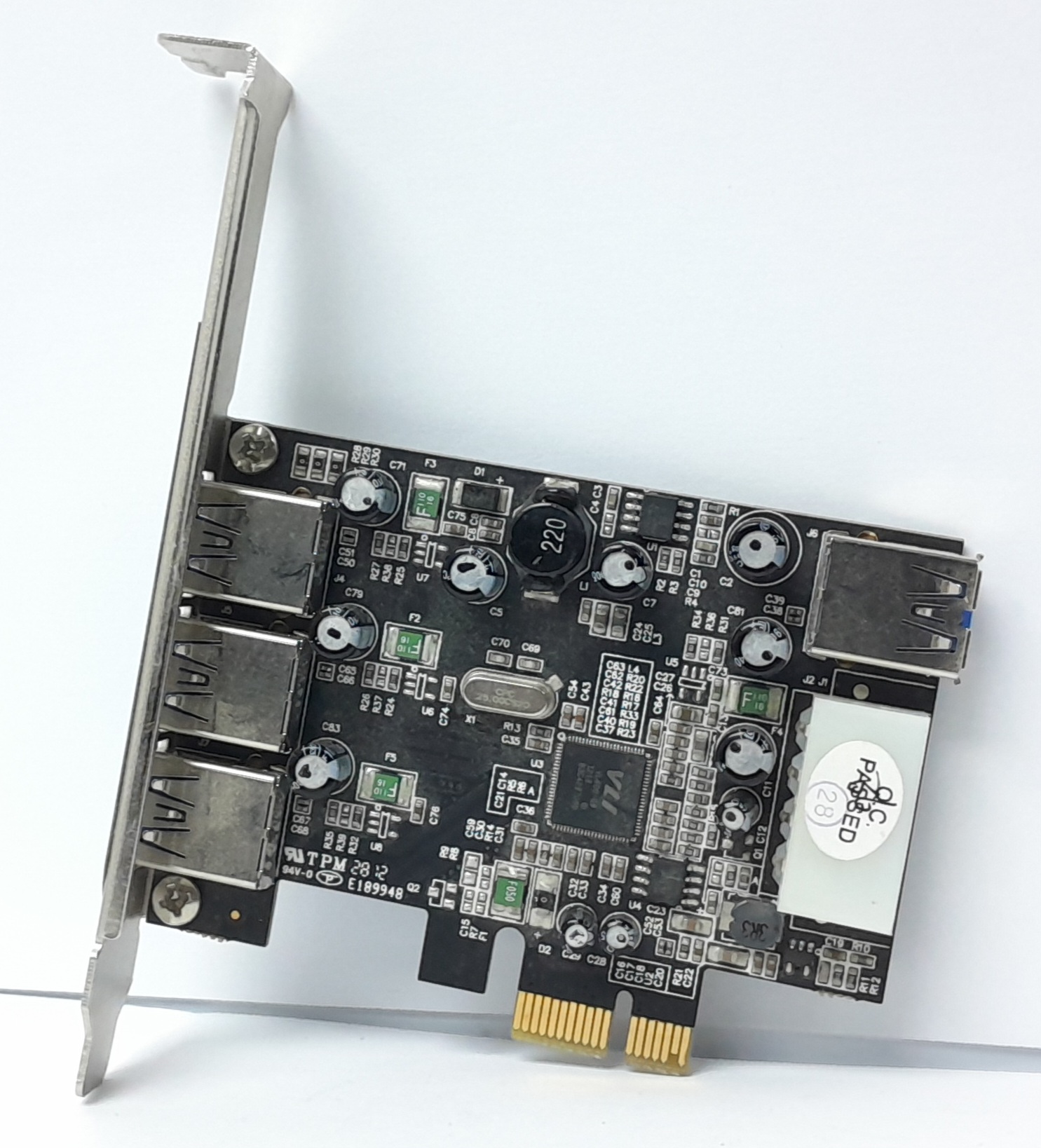 20250210_212546 Akasa 4 Port USB 3.0 PCIe Port Expansion Card AK-PCCU3-03 - Image 1
