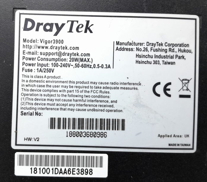 DrayTek Multi WAN Security Appliance Vigor3900 - Image 3