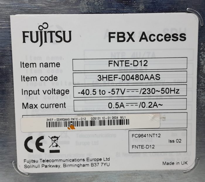 Fujitsu Network Terminating Equipment NTE FBX Access FNTE-D12 - Image 3