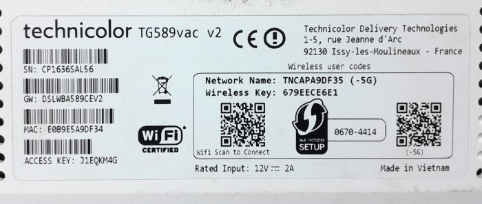 Technicolor Wireless Router TG589vac v2 - Image 3