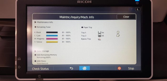 Ricoh MP C3004 A4 A3 Colour Laser Multifunction Printer Scanner Copier - Image 10