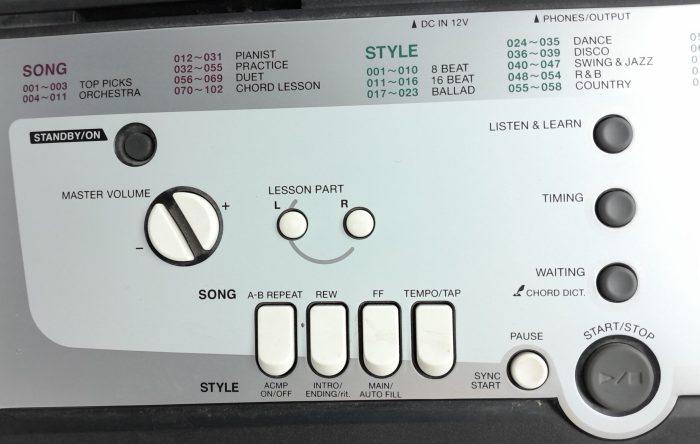 Yamaha Electronic Keyboard PORTATONE YPT-200 - Image 7