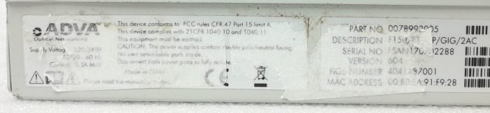 Adva Access Switch FSP150CP - Image 3