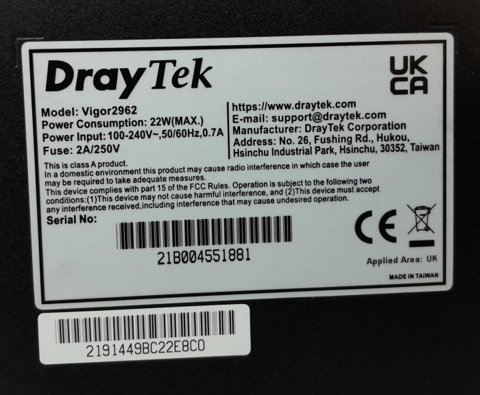 DrayTek Security VPN Router Vigor2962 - Image 3