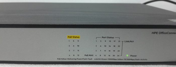 HPE 24G PoE+ (124W) Switch OfficeConnect 1420 JH019A - Image 7