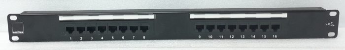 Emitex 16 Port Patch Panel Cat5e - Image 2