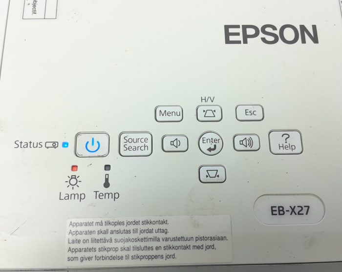 Epson HDMI VGA Projector with 5403 Lamp Hours Used EB-X27 H692B - Image 6