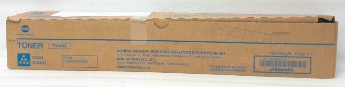 Konica Minolta Cyan Toner Cartridge TN324C(A8DA450 - Image 2
