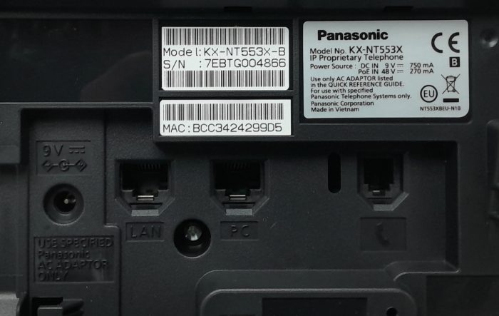 Panasonic IP Desk Phone KX-NT553X - Image 4