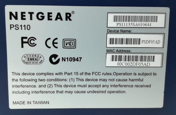 Netgear Print Server PS110 - Image 3
