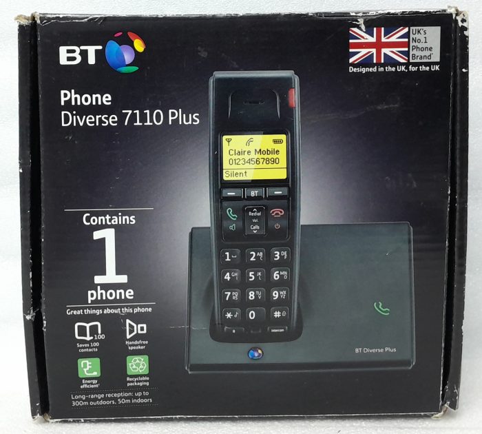 BT Cordless Telephone & Base Diverse 7110 Plus - Image 3