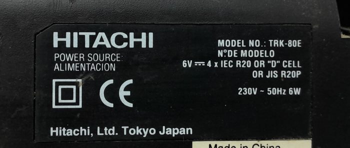 Hitachi Radio Cassette Player TRK-80E - Image 3