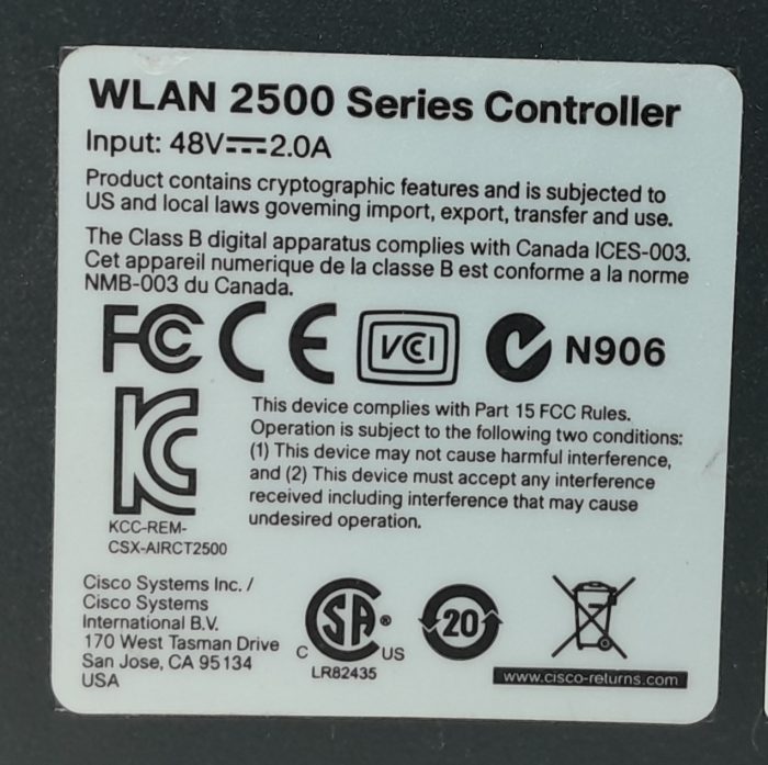Cisco 4 Port Wireless Controller 2500 Series 2504 - Image 3
