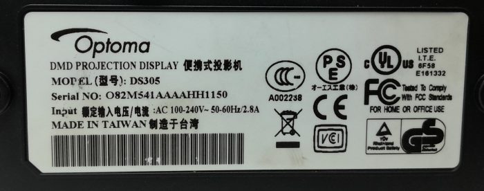 Optoma VGA Projector DS305 - Image 3