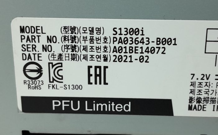 Fujitsu Portable Color Image Document Scanner ScanSnap S1300i - Image 3