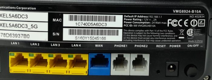ZyXEL Gigabit Ethernet Dual Band Wireless Router VMG8924-B10A - Image 3