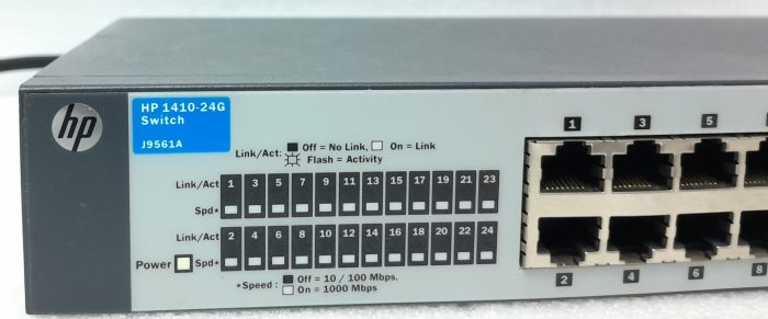 HP 24 Port Gigabit Switch 1410-24G J9561A - Image 6