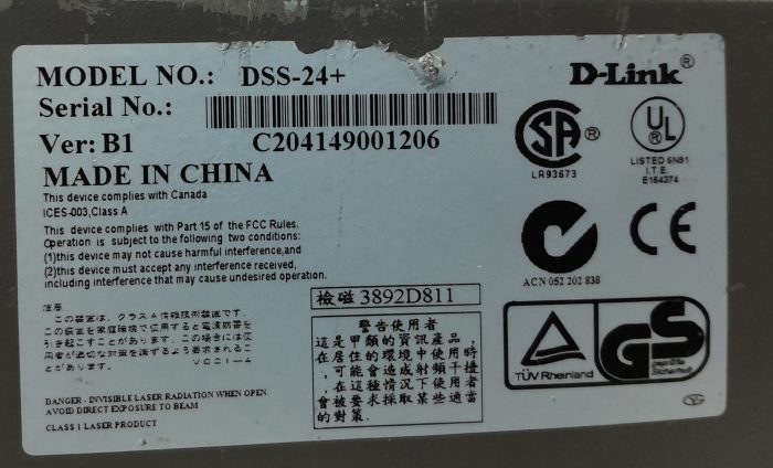 D-Link 24 Port 10/100 Fast Ethernet Switch DSS-24+ - Image 3