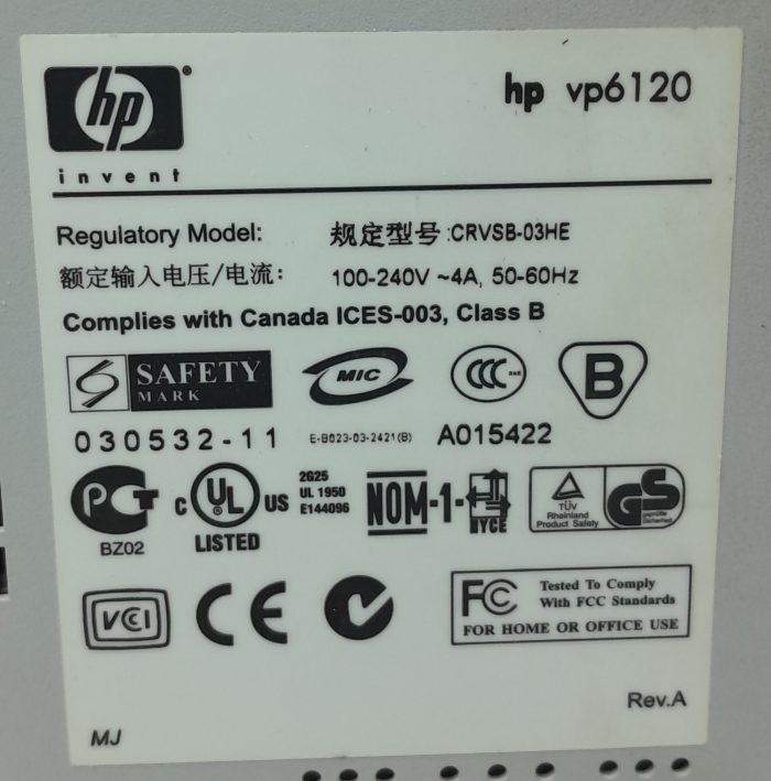HP DLP Projector with 795 Lamp Hours Used vp6120 - Image 3