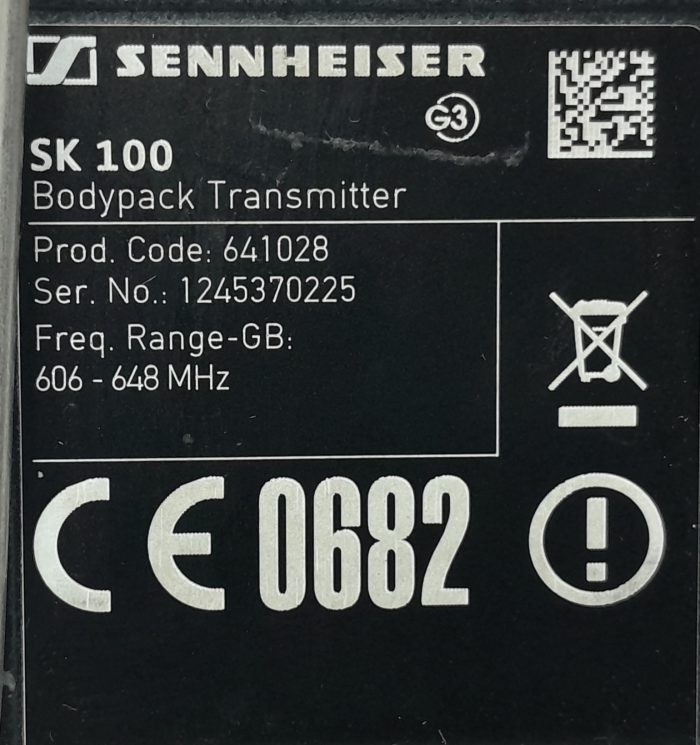 Sennheiser Bodypack Transmitter EW 100 G3 SK 100 - Image 3
