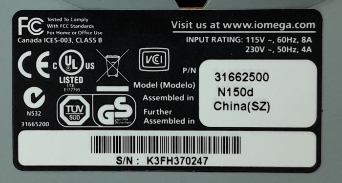 iomega NAS Network Storage StorCenter Pro 150d N150d - Image 3