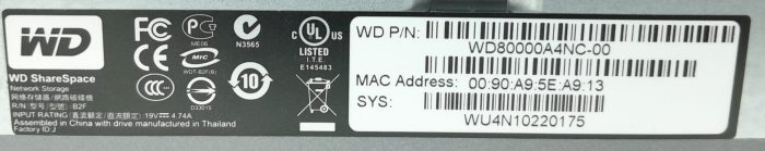 WD NAS Network Storage ShareSpace WD80000A4NC-00 - Image 3