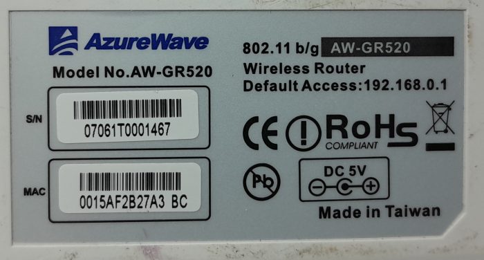 AzureWave Wireless Router AW-GR520 - Image 3