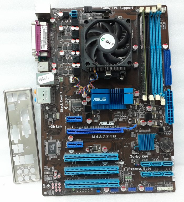 Asus Motherboard AMD Athlon II X2 240 With I/O Shield M4A77TD AM2+ DDR3 ATX - Image 2