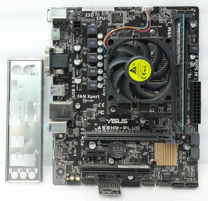 Asus Motherboard AMD A6-7400K With I/O Shield A68HM-PLUS FM2+ DDR3 MICRO ATX - Image 2