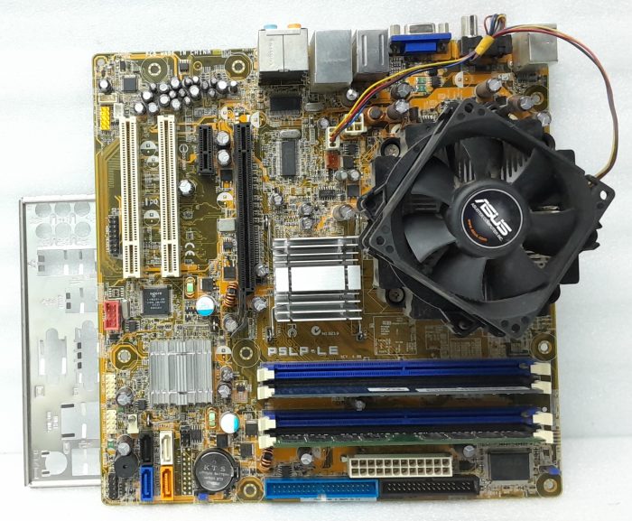 Asus Motherboard Intel Core 2 Duo With I/O Shield P5LP-LE LGA775 DDR2 MICRO ATX - Image 2