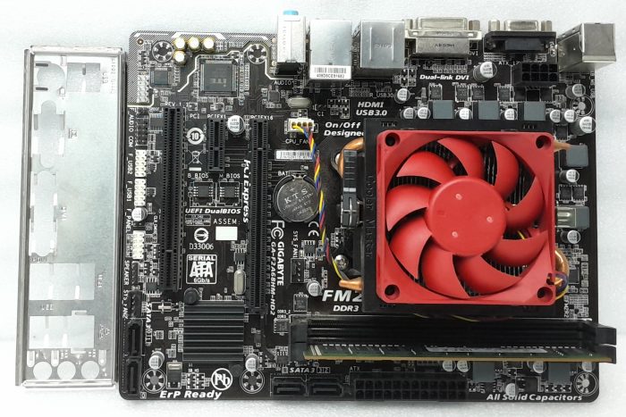 Gigabyte Motherboard AMD A8-7650K With I/O Shield GA-F2A68HM-HD2 FM2+ DDR3 MICRO ATX - Image 2