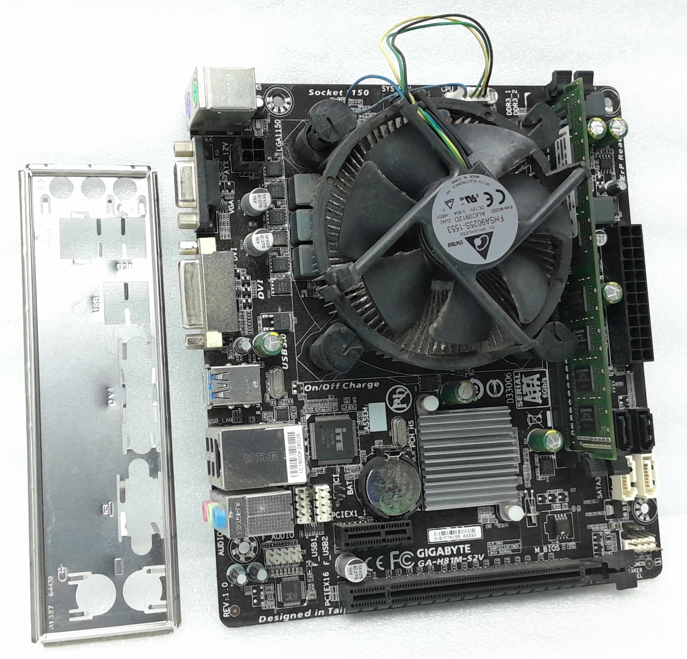 20250305_012603 Gigabyte Motherboard Intel i7-4790 With I/O Shield GA-H81M-S2V LGA1150 DDR3 MINI ITX - Image 1