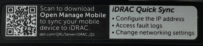 Dell Front Bezel With Idrac Quick Sync OTN86P - Image 3
