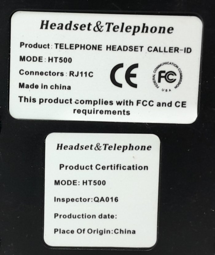 Headset & Handsfree Office Telephone HT500 - Image 3