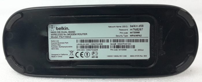 Belkin N600 DB Dual-Band Wireless N+ Modem Router F9J1102v2 - Image 3