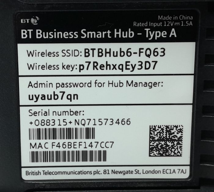 BT Wireless Router Business Smart Hub Type A - Image 3
