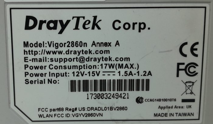 Draytek VDSL2 Security Firewall Vigor2860n - Image 3