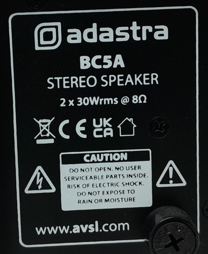 Adastra Stereo Speaker BC5A - Pair - Image 3