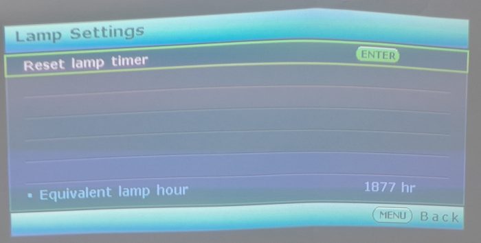 Benq HDMI VGA Projector with 1877 Lamp Hours Used W770ST - Image 2