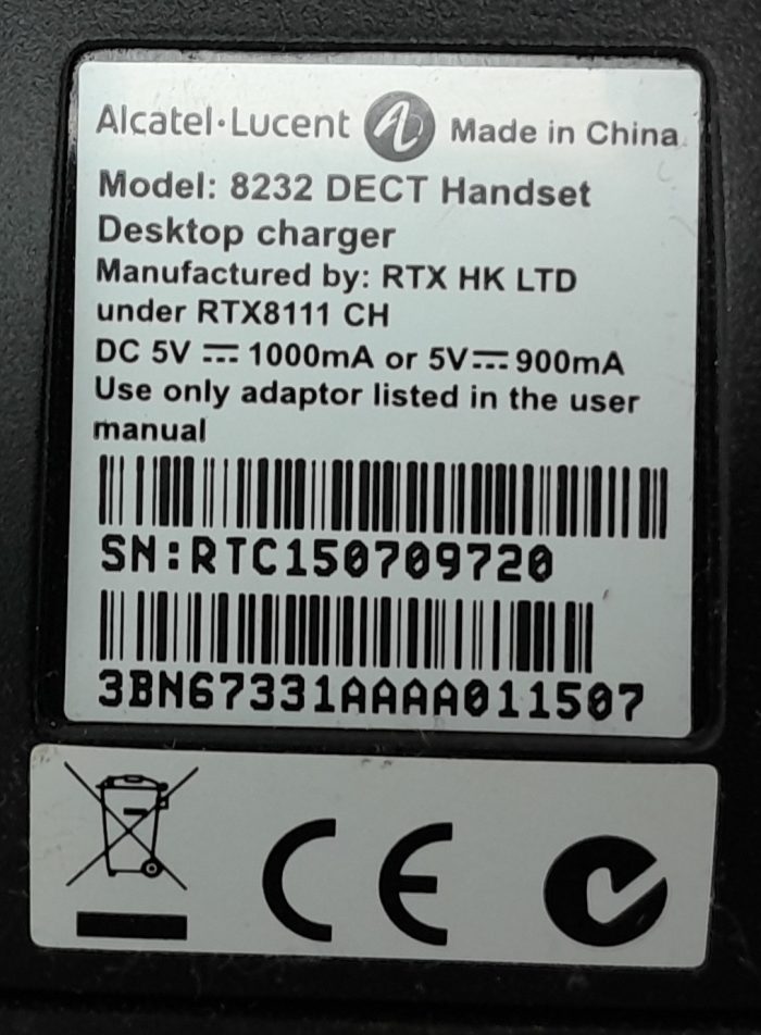 Alcatel-Lucent DECT Handset 8232 - Image 3