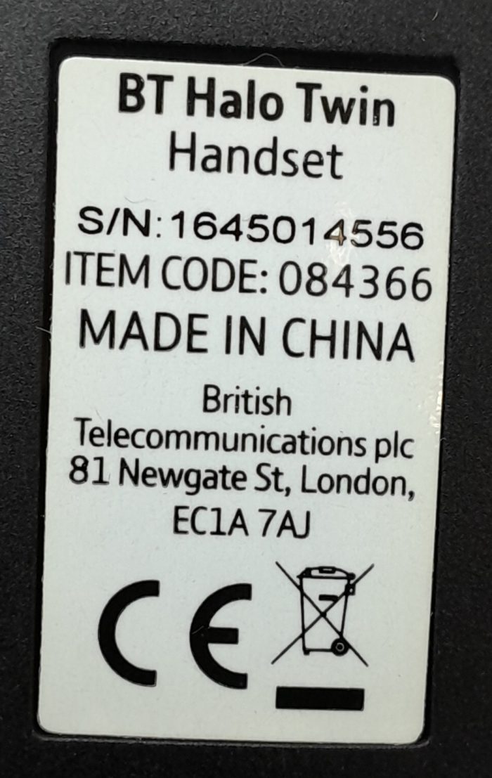 BT Handset Halo Twin Handset 084366 - Image 3