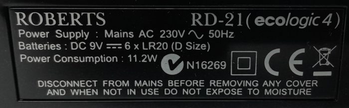 Roberts Digital Portable Radio RD-21 (Ecologic 4) - Image 3