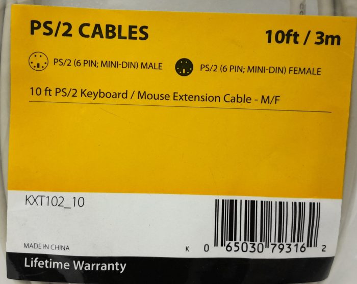 Startech .com PS/2 Cables KXT102_10 - Joblot x2 - Image 3