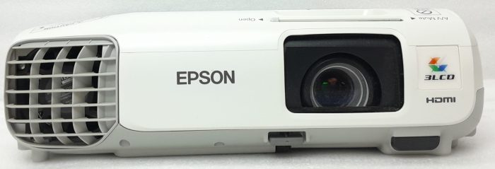 Epson HDMI VGA Projector with 1611 Lamp Hours Used EB-X27 H692B - Image 5